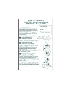 Scan How To Treat An Electric Shock Casualty - PVC Sign 400 x 600mm
