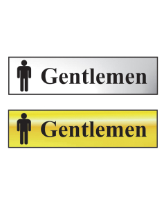 Scan Sign: Gentlemen Bathroom