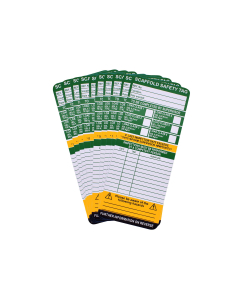 Scan Scaffold Tag Inserts Pack Of 10