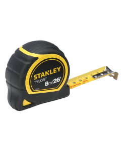 STANLEY® Tylon Pocket Tape 8m/26ft (Width 25mm) Carded