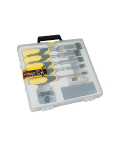 STANLEY® DYNAGRIP Chisel with Strike Cap Set, 5 Piece + Accessories