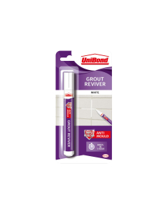 UniBond Triple Protect Grout Reviver Wall Pen 7ml Ice White