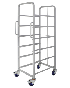 6 TIER EURO CONTAINER TROLLEY1.4MX470X600-C/W BRAKED CSTRS