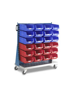 NXT GEN MTS4 S/S TROLLEY C/W 80 X TC2 RED CONTAINERS