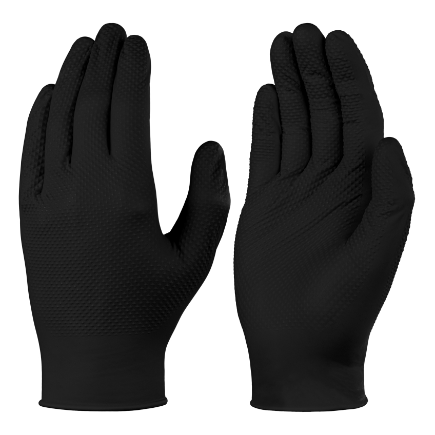 Box (100) TX924 Black Nitrile Gloves