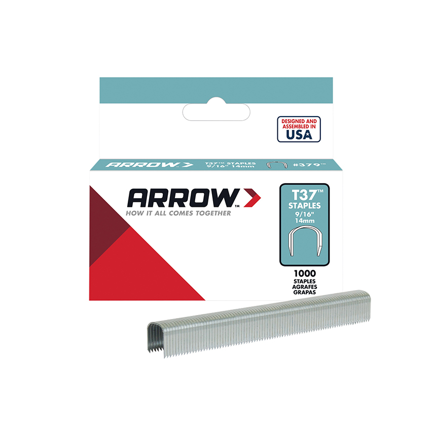 Arrow T37 Staples 12mm (1/2in) (Box 1000)