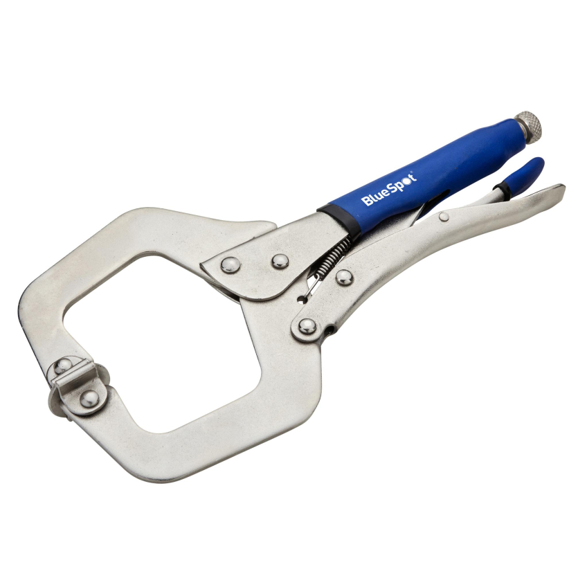 BlueSpot Tools Locking C-Clamp with Swivel Pads 280mm (11in)