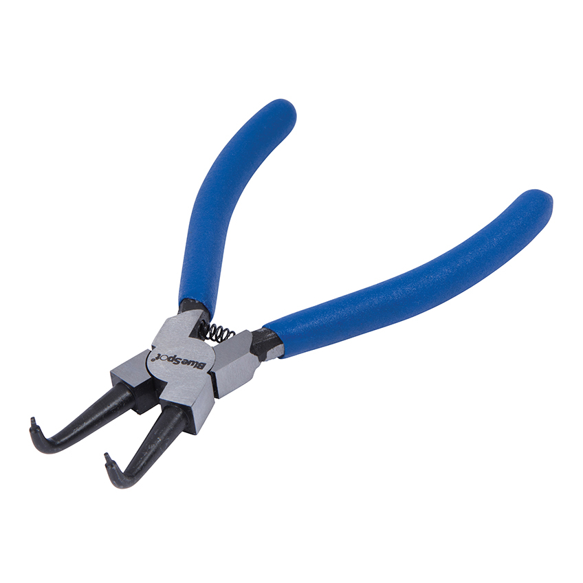 BlueSpot Tools Circlip Pliers Internal Bent 90⁰ Tip 150mm (6in)