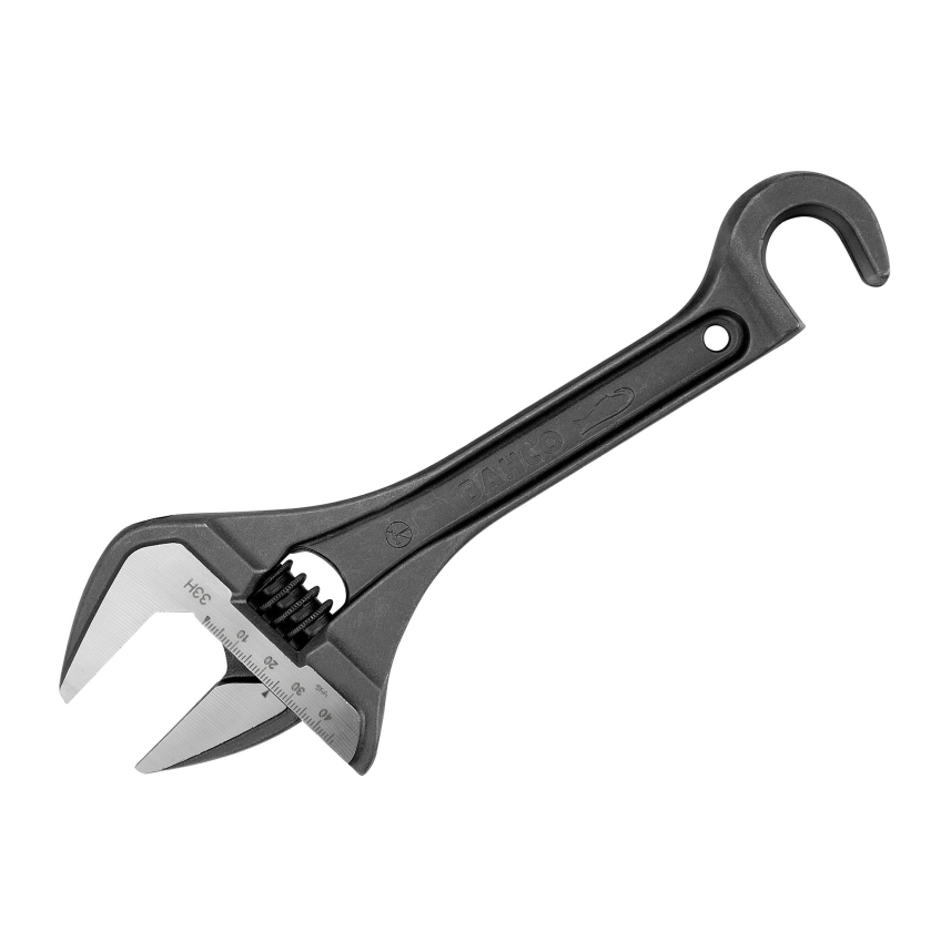 Bahco Wide Jaw Adjustable Wrench with Hook 254.5mm