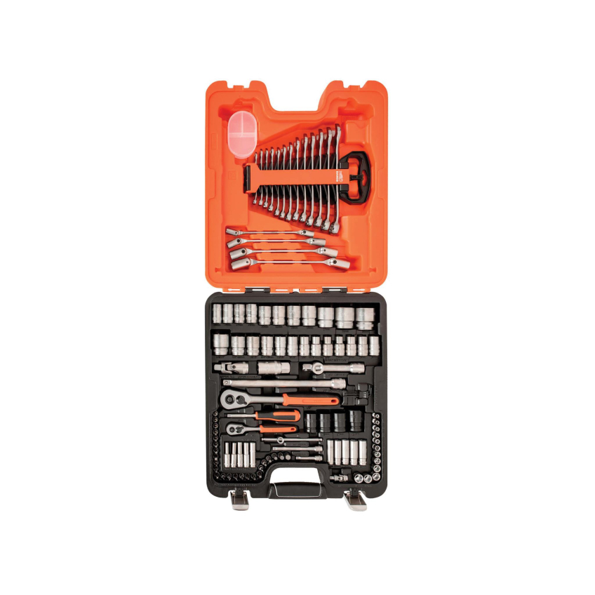 Bahco S106 1/4in &1/2in DriveSocket & Spanner Set, 106 Piece