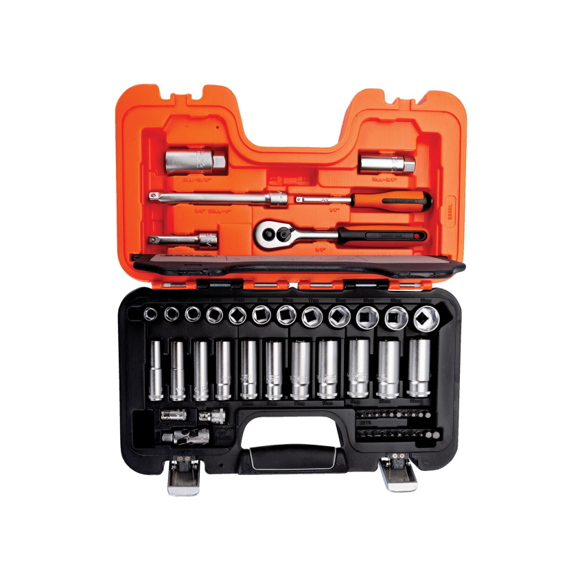 Bahco S330L 3/8in Deep Drive Socket Set, 53 Piece