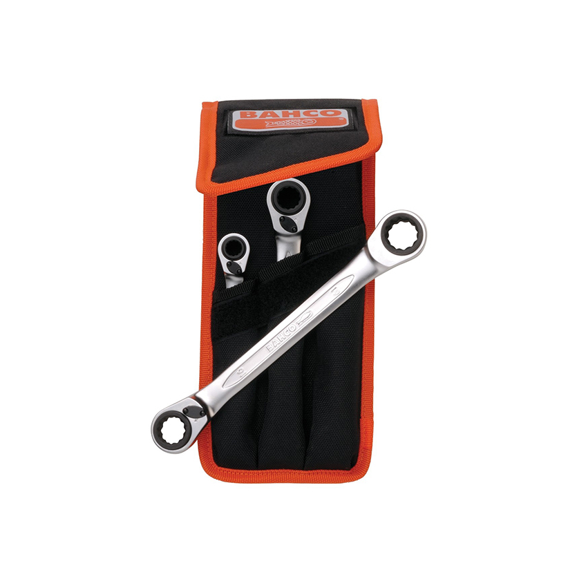 Bahco S4RM Series Reversible Ratchet Spanner Set