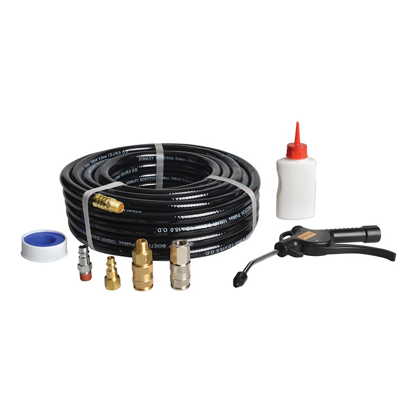 Bostitch CPACK15 15m Hose with Connectors & Oil