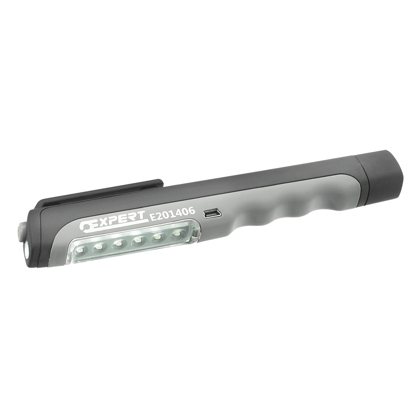 Expert USB Rechargeable Pen Light 6+1 LED