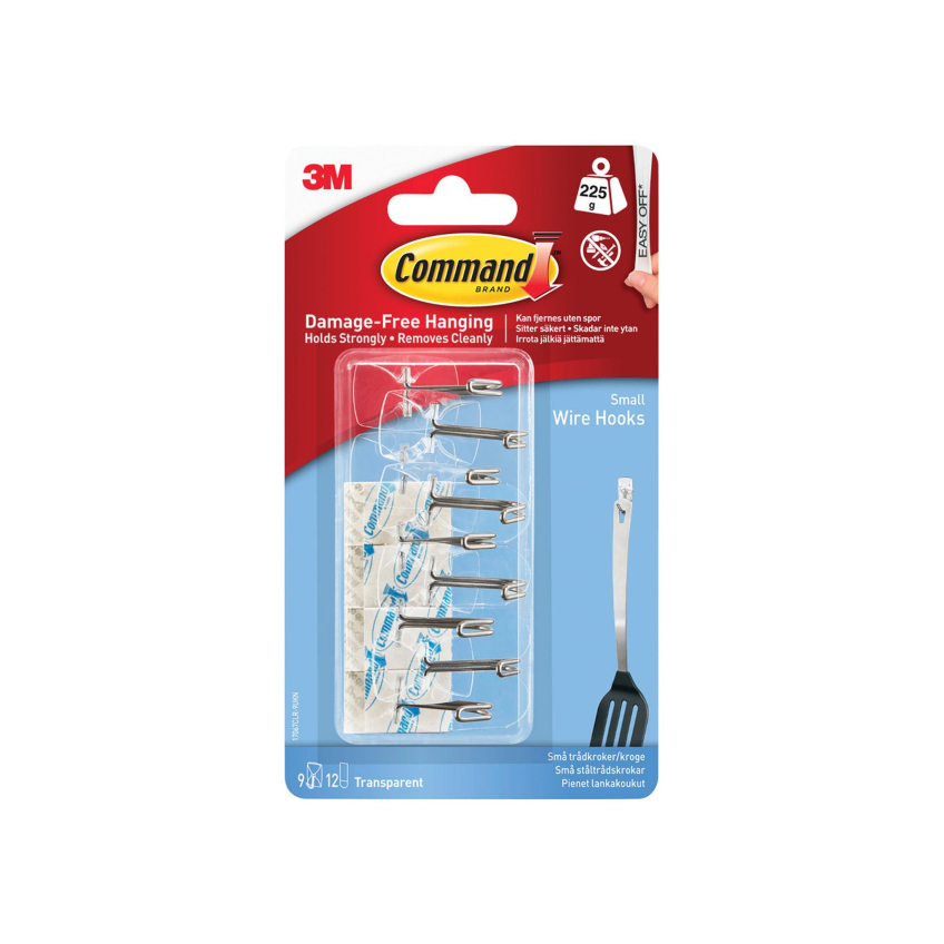 Command™ Clear Wire Hooks Value Pack (Pack 9)