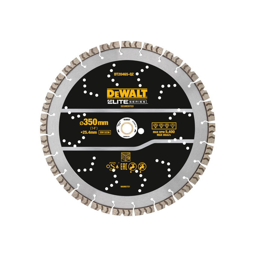 DEWALT ELITE SERIES™ Rebar Concrete Diamond Wheel 350 x 25.4mm