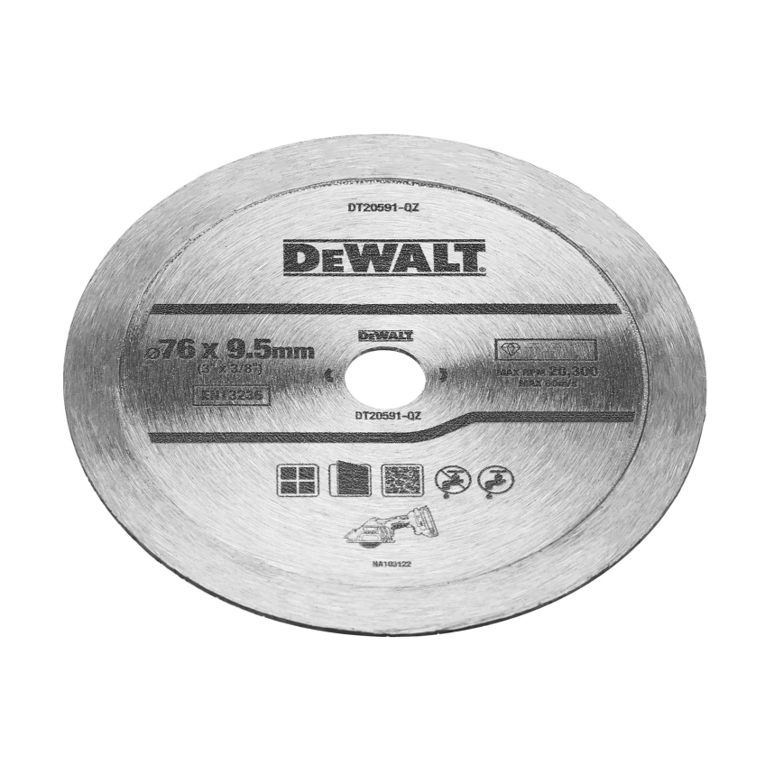 DEWALT DT20591 Diamond Tile Blade 76mm