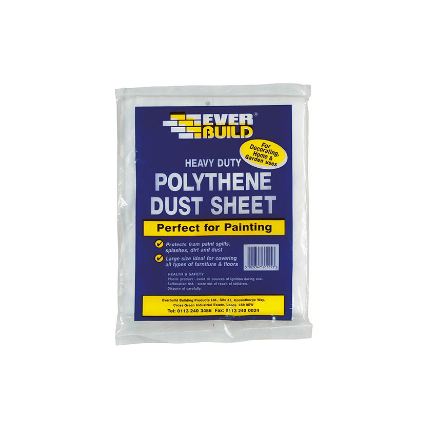 Everbuild Sika Polythene Dust Sheet 3.6 x 2.7m