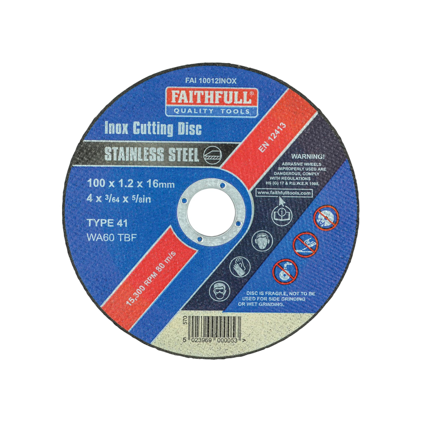 Faithfull Inox Cutting Disc