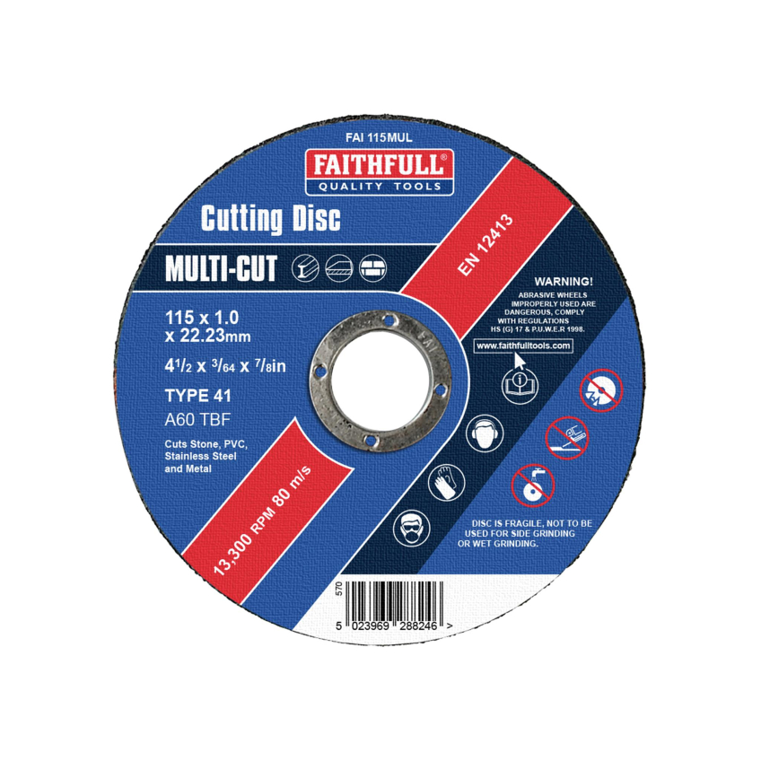 Faithfull Multi-Purpose Cutting Discs