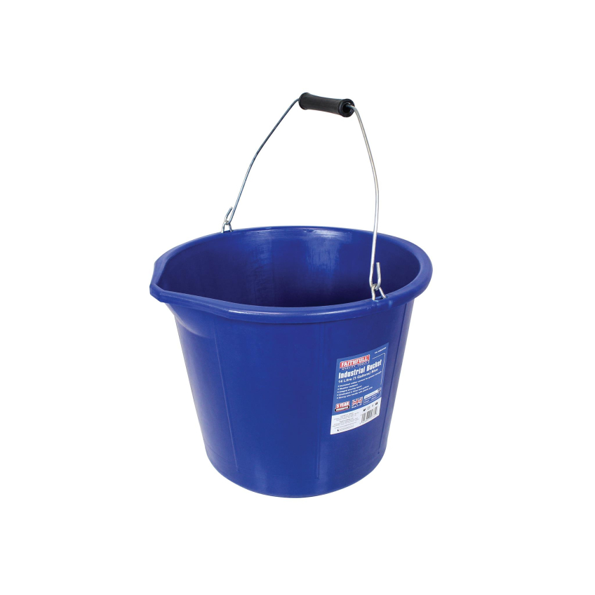 Faithfull Builder's Industrial Bucket 14 litre (3 gallon) - Blue