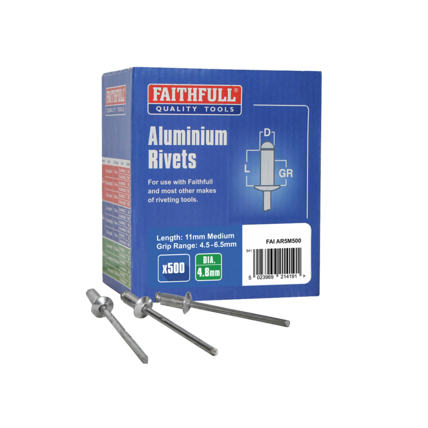 Faithfull Aluminium Rivets