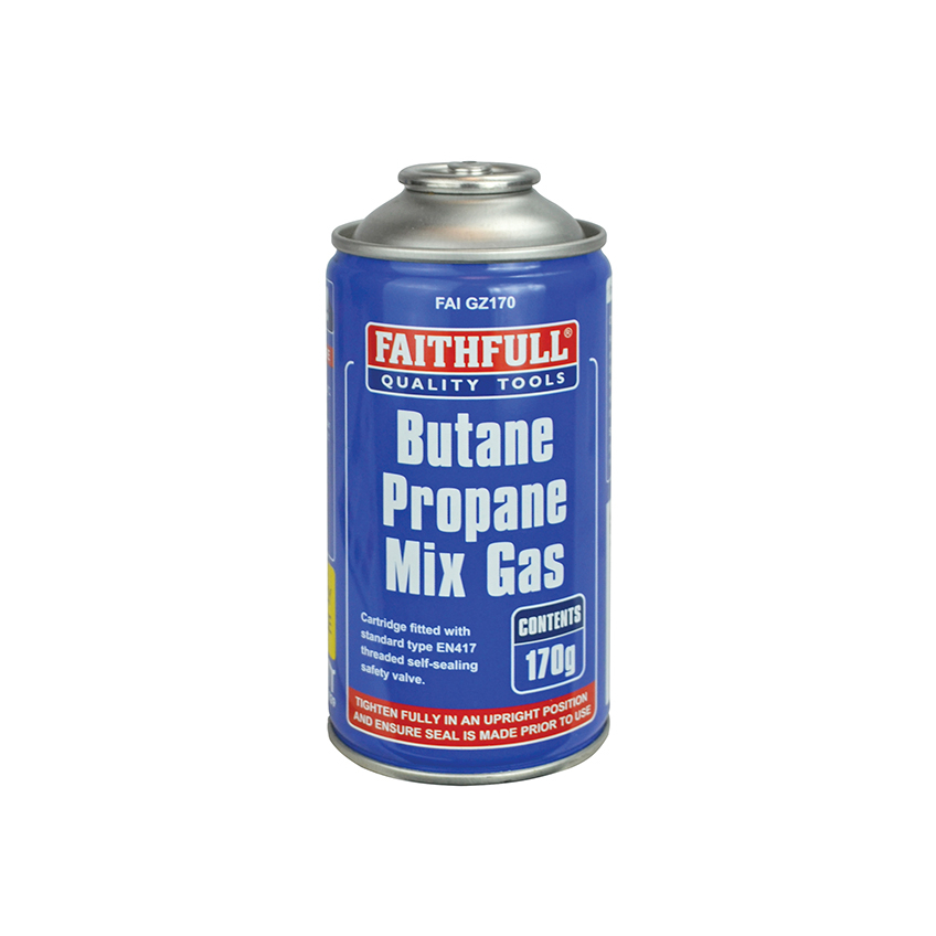Faithfull Butane Propane Mix Gas Cartridge