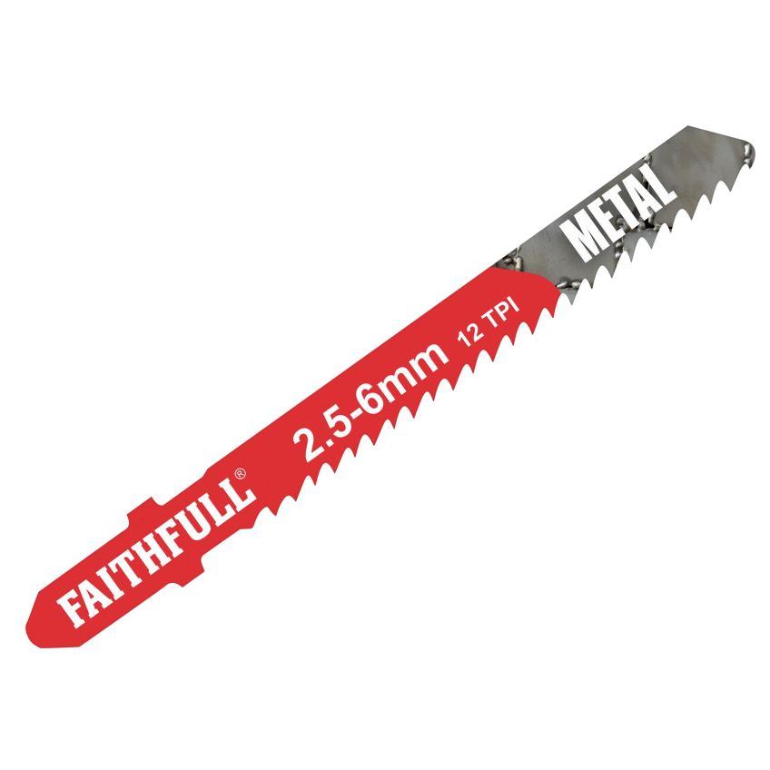 Faithfull Metal Cutting Jigsaw Blades Pack of 5 T118B
