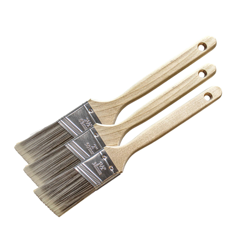 Faithfull Tradesman Synthetic Sash Brush Set, 3 Piece