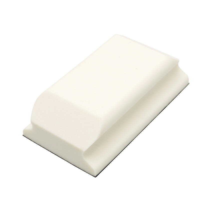 Flexipads World Class Hand Sanding Block Shaped White PUR GRIP® 70 x 125mm