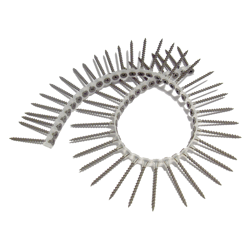 ForgeFix Collated Drywall Screws, Phillips, Bugle Head