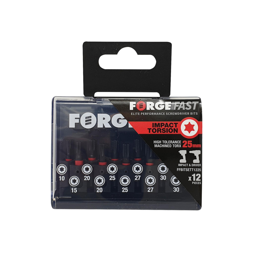 ForgeFix ForgeFast TORX® Compatible Impact Bit Set, 12 Piece