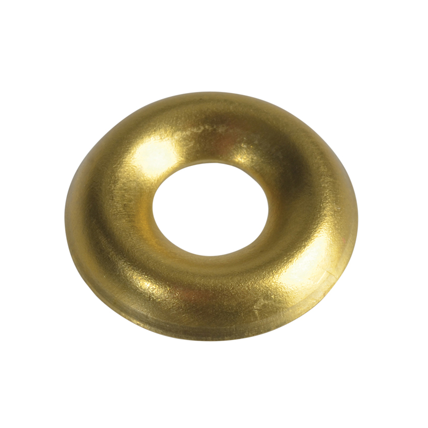 ForgeFix Screw Cup Washers, Polished Brass