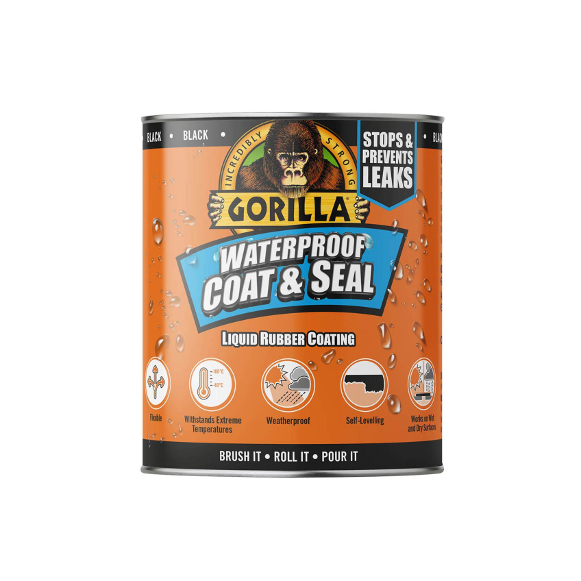 Gorilla Glue Waterproof Coat & Seal Liquid Rubber Coating