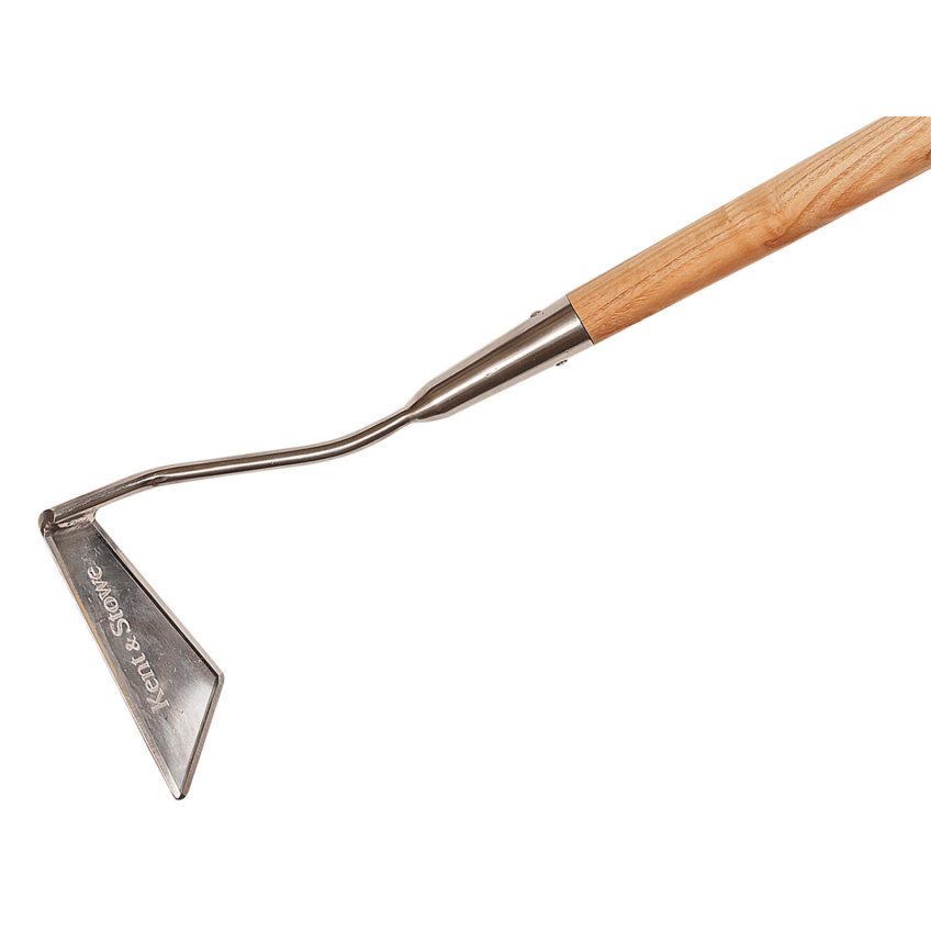 Kent & Stowe Stainless Steel Long Handled 3-Edged Hoe, FSC®