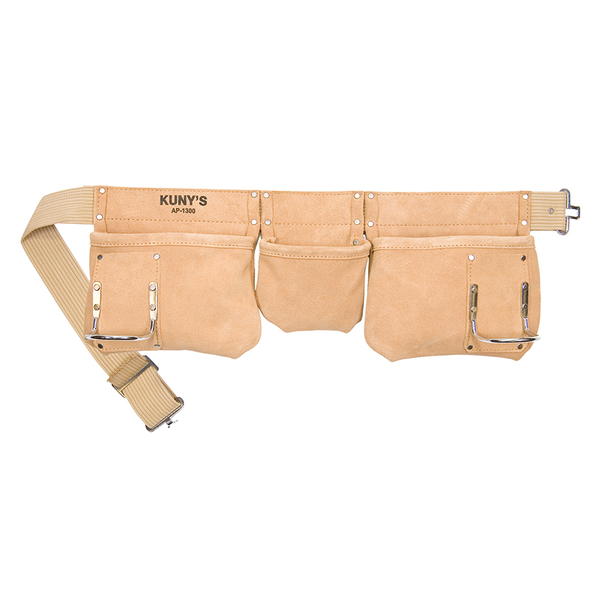 Kuny's AP-1300 Carpenter's Apron 5 Pocket Suede Leather