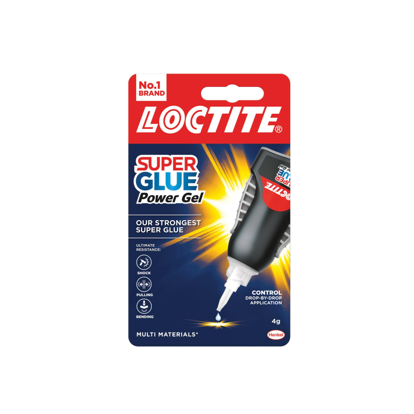 Loctite Super Glue Power Flex Control, Gel Bottle 4g