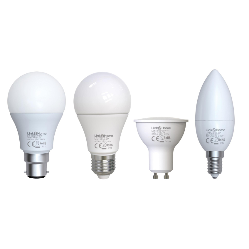 Link2Home Wi-Fi LED Dimmable Bulbs with RGB