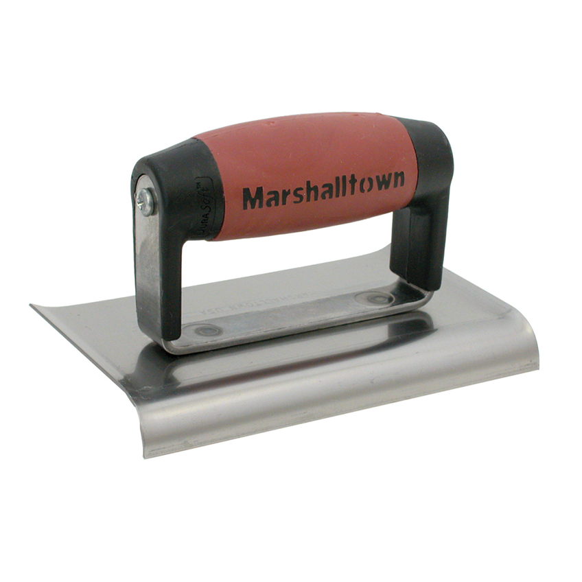 Marshalltown M136D Cement Edger Curved End DuraSoft® Handle 6 x 3in