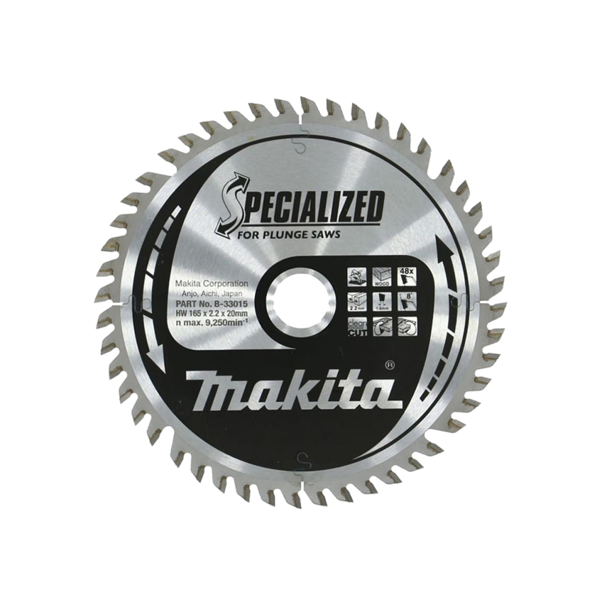Makita B-33015 Specialized for Plunge Saws Blade 165 x 20mm x 48T