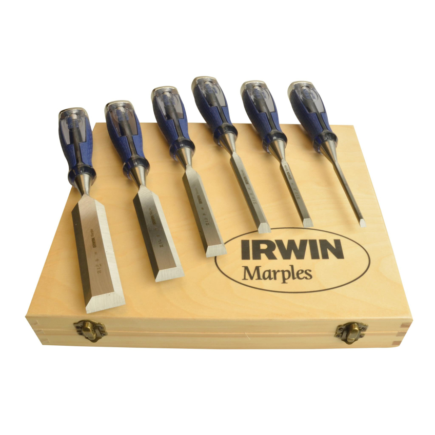 IRWIN® Marples® M750 Splitproof Pro Bevel Edge Chisel Set, 6 Piece