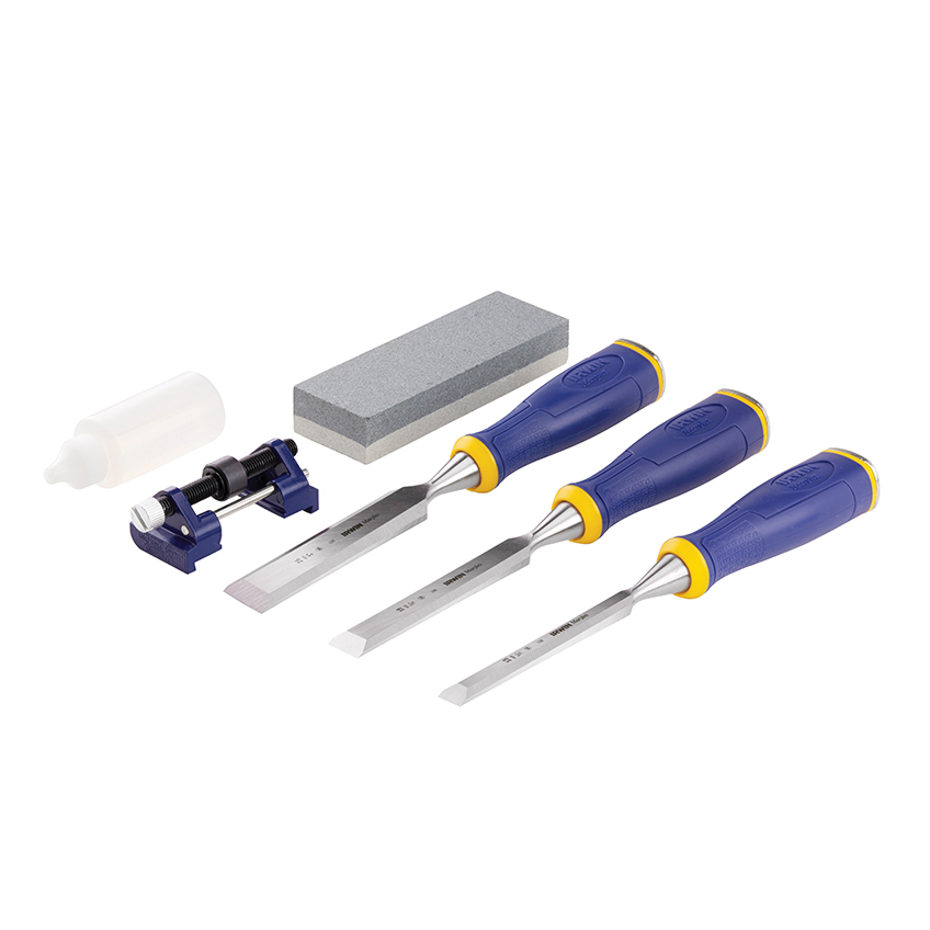 IRWIN® Marples® MS500 ProTouch™ All-Purpose Chisel Set, 3 Piece + Sharpening Kit