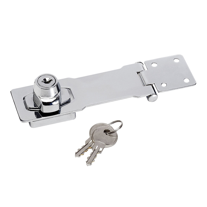 Master Lock Chrome Plated Steel Locking Hasp 118mm