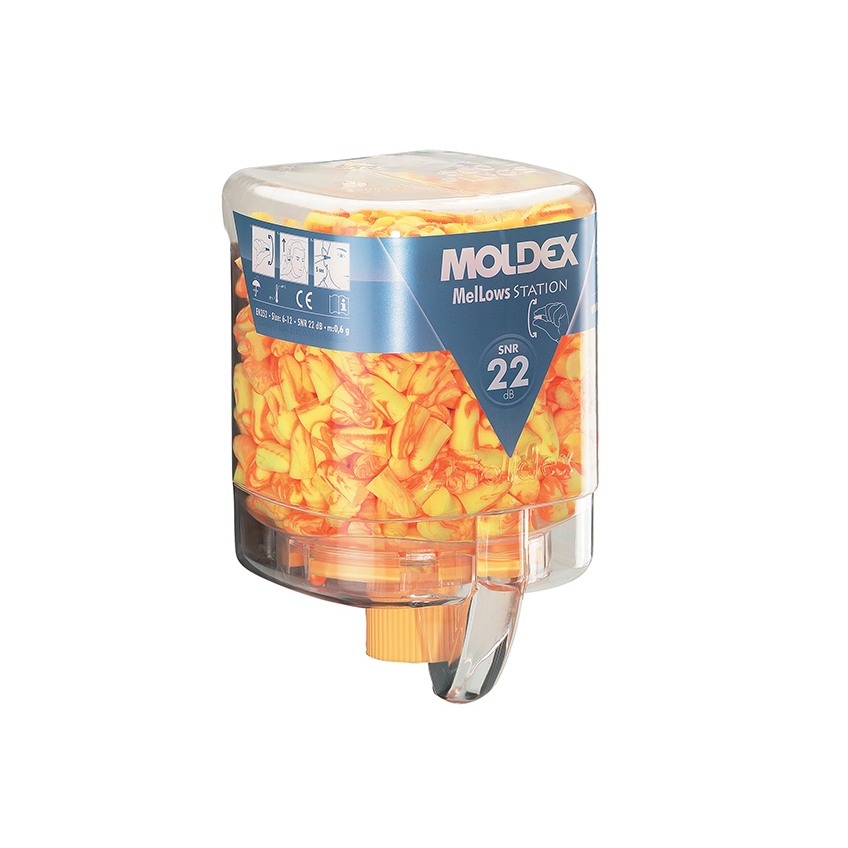 Moldex Disposable Foam Earplugs MelLows® Station SNR 22 dB (250 Pairs)