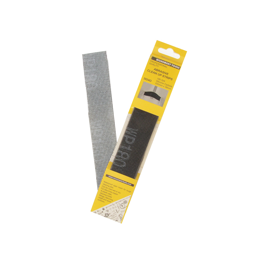 Monument 3024O Abrasive Clean Up Strips (Pack of 10)
