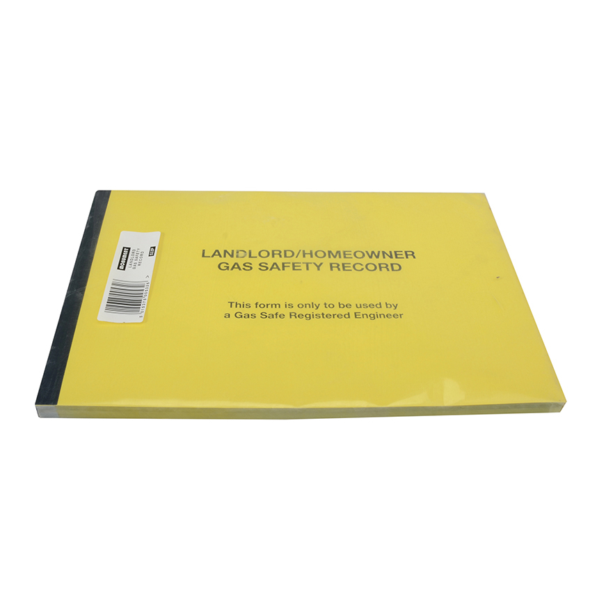 Monument 532P Gas Safe® Landlords Gas Safety Record Pad of 50