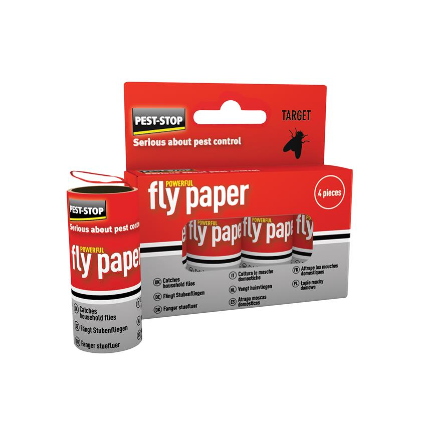 Pest-Stop (Pelsis Group) Fly Papers (Pack 4)