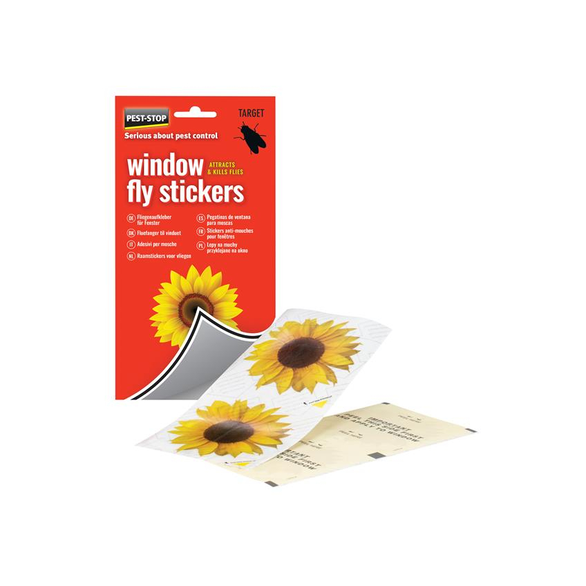 Pest-Stop (Pelsis Group) Window Fly Stickers (Pack 4)