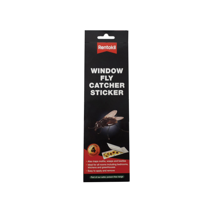 Rentokil Window Fly Catcher Stickers (Pack 4)
