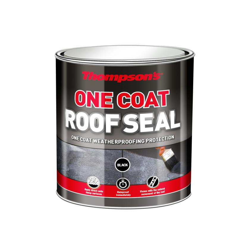 Ronseal Thompson's One Coat Roof Seal Black 5 litre